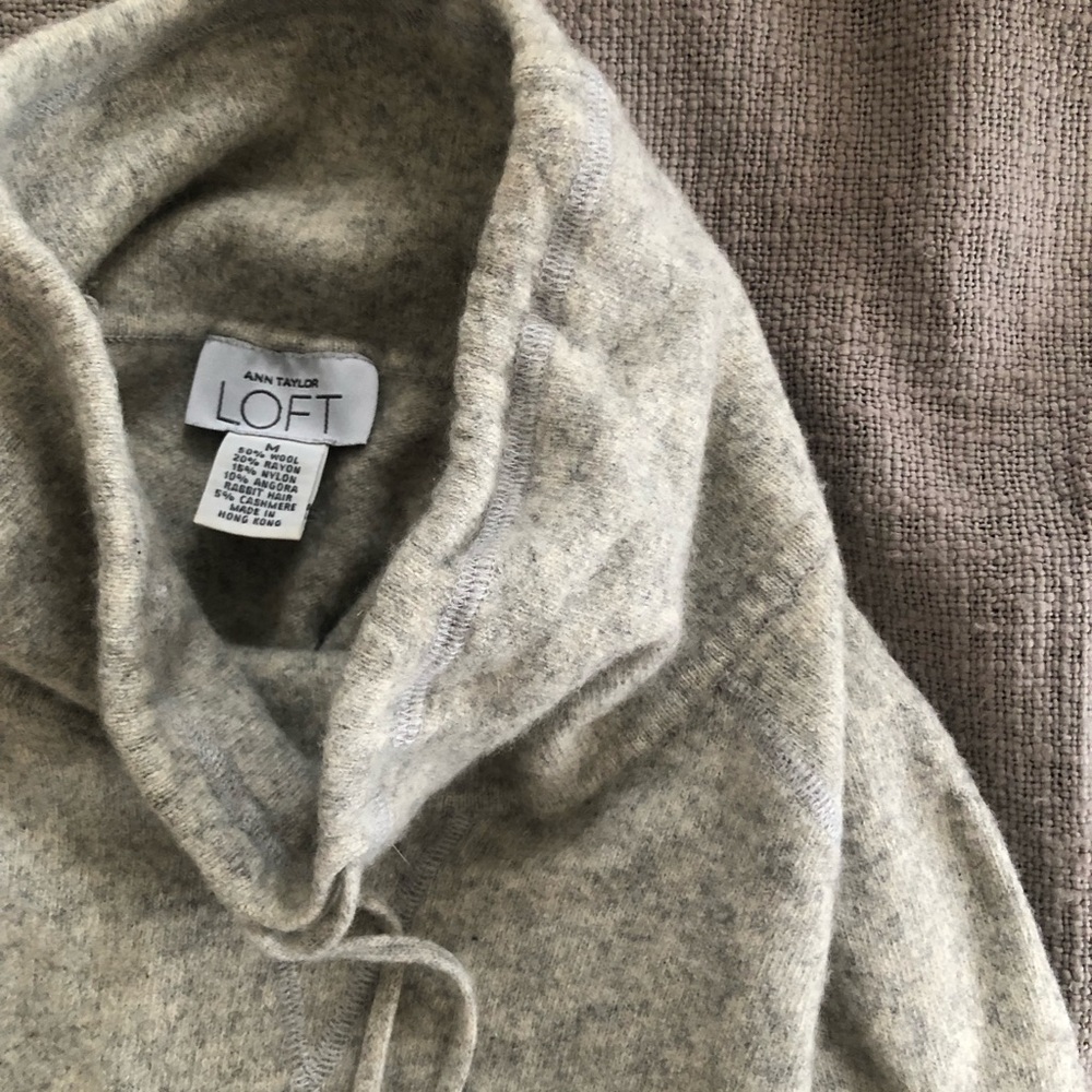 Loft Cowlneck Wool Sweater